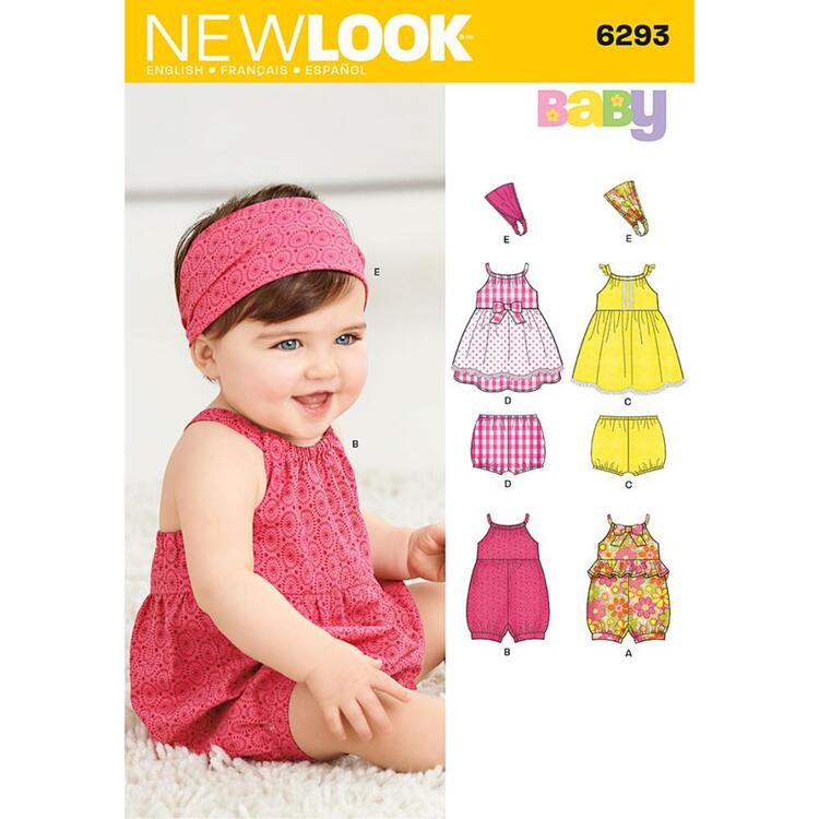 New Look Pattern 6293 Girl's Coordinates  Small - Large
