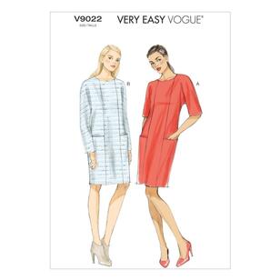Vogue Sewing Pattern V9022 Misses' Dress White