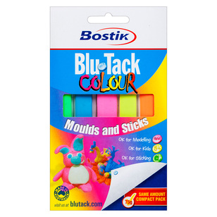 OfficeMax Bostik Blu-Tack Colour Multicoloured 75 g