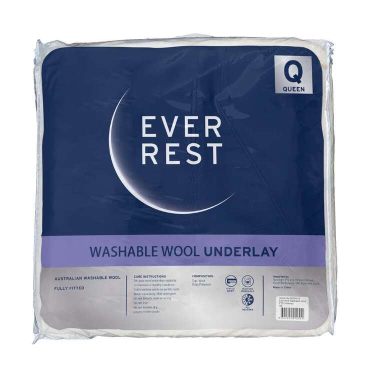 Ever Rest Washable Wool Fitted Underlay