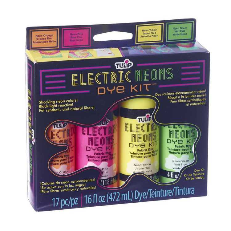 Tulip Electric Neon Dye Kit Multicoloured