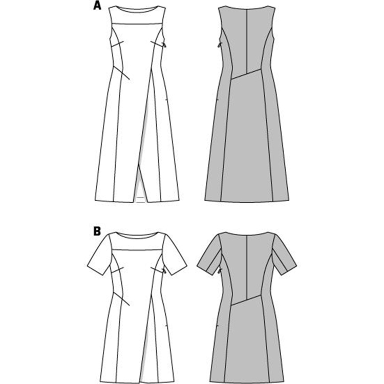 Burda Pattern 6877 Women's Dress  10 - 20