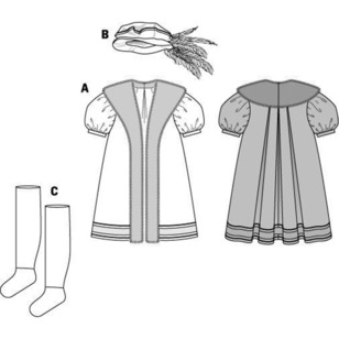 Burda 6887 Renaissance Costume Pattern