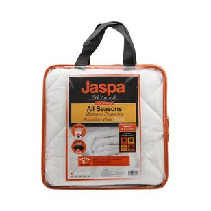 Jaspa Black All Seasons Mattress Protector White