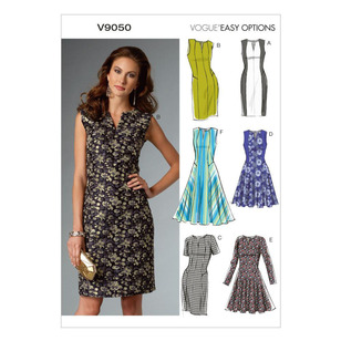 Vogue Sewing Pattern V9050 Misses' Petite Dress White