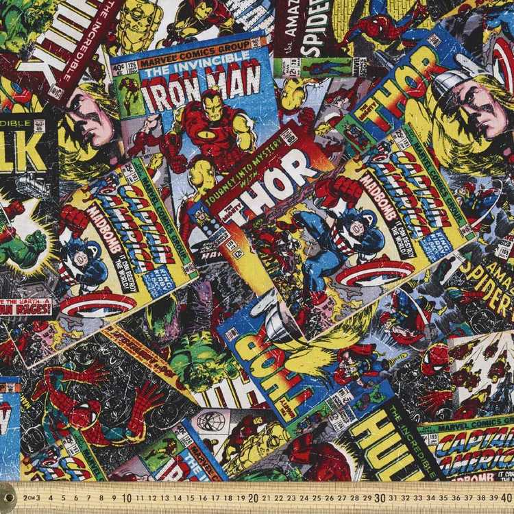 Marvel Comic Book Fabric