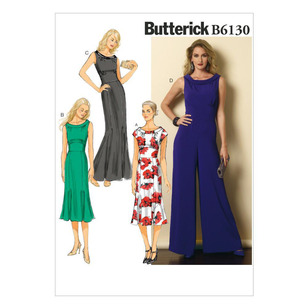 Butterick Pattern B6130 Misses' Dress & Jumpsuit