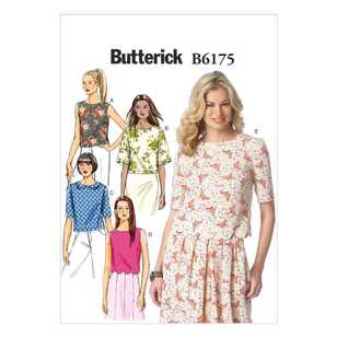 Butterick Sewing Pattern B6175 Misses' Top White