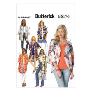 Butterick Sewing Pattern B6176 Misses' Kimono White