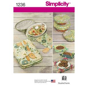 Simplicity Pattern 1236 Casserole Carriers Gifting Baskets And Bowl Covers