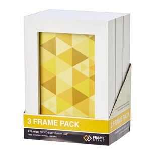Frame Depot 10 x 15 cm Triple Frame Pack White 10 x 15 cm