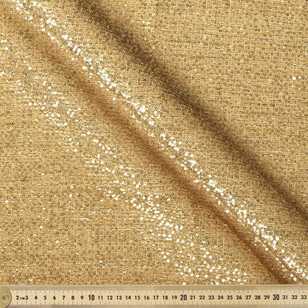 Miami Pleated Sequin Fabric Gold