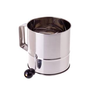 D.Line Stainless Steel 5 Cup Crank Action Flour Sifter Multicoloured
