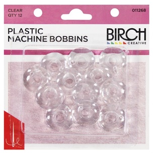 Birch Clear Plastic Bobbin Pack Clear