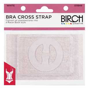 Birch Cross Strap Bra White