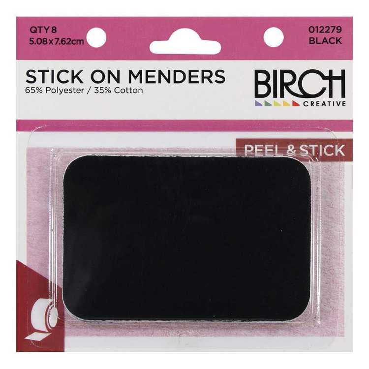 Birch Stick On Menders Black