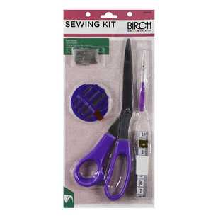 Birch Sewing Kit With Scissors Magenta