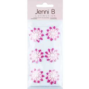 Jenni B Flower With Pearl Stickers Pink