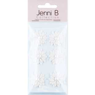 Jenni B Flower With Pearl Stickers White