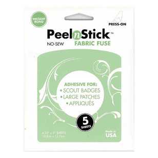 Birch Peel N Stick Fabric Fuse Sheet Multicoloured