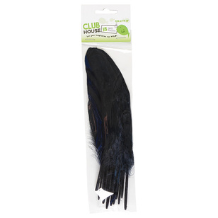Club House Large Quill Feathers Black 10 g