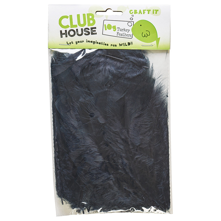 Club House Turkey Feathers Black 10 g