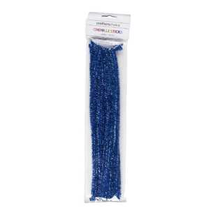 Club House Glitter Chenillie Sticks 30 Pack Blue 6 mm x 30 cm