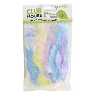 Club House Mixed Turkey Feathers Pastels 10 g