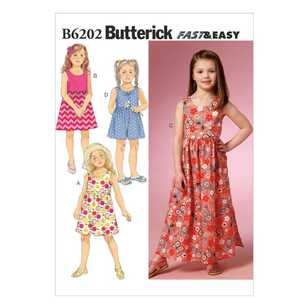 Butterick Pattern B6202 Girls' Dress & Culottes