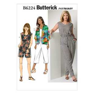 Butterick Pattern B6224 Women's Kimono & Jumpsuit