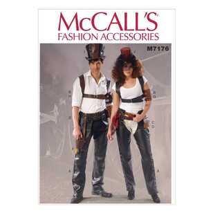 McCall's Pattern M7176 Chaps Harness Pouches Holster Armbands & Hats One Size