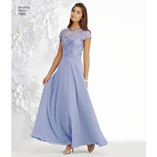 Simplicity Pattern 1195 Misses' & Miss Petite Special Occasion Dress