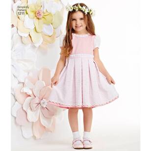 Simplicity Sewing Pattern S1211 Child's & Girls' Dress in Two Lengths 7 ...