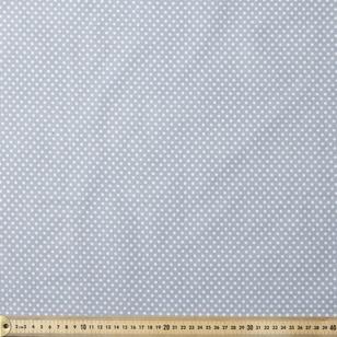 Spotty Dot Homespun Fabric Grey 112 cm