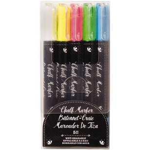 American Crafts Erasable Chalk Marker 5 Pack Multicoloured