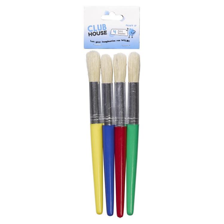 Club House Kids Brushes 4 Pack Multicoloured