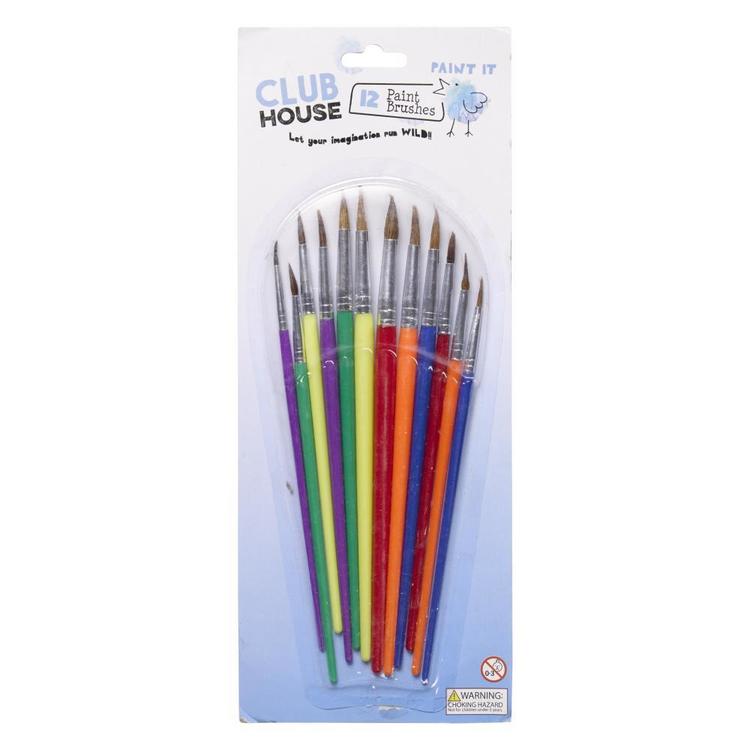 Club House Kids Brushes 12 Pack Multicoloured