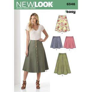 New Look Pattern 6346 Misses' Easy Skirts In Three Lengths