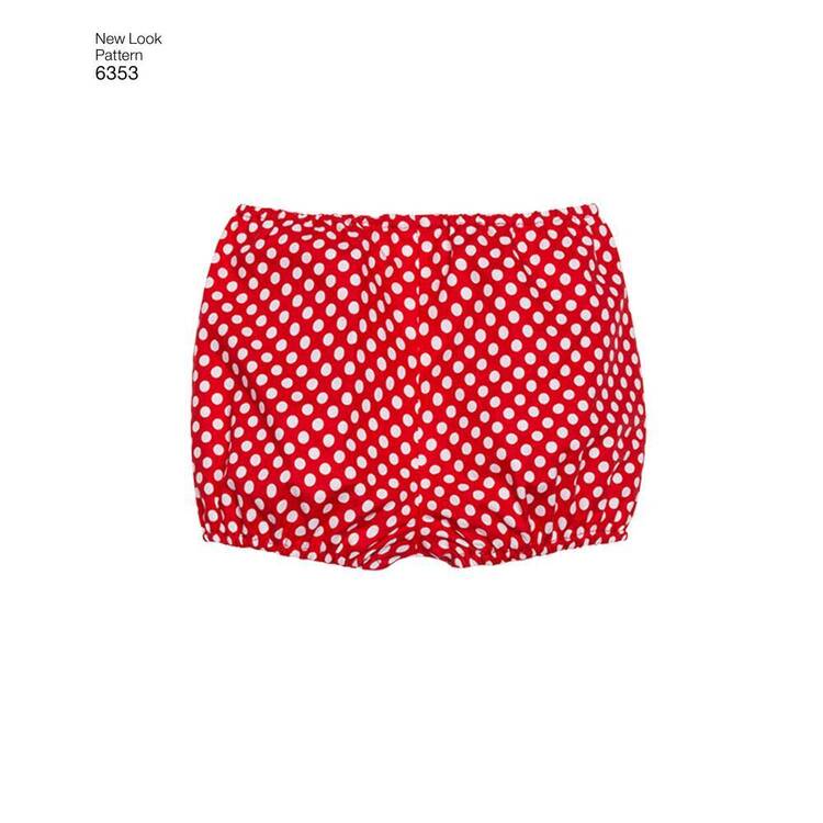 New Look Pattern 6353 Babies' Dresses & Panties