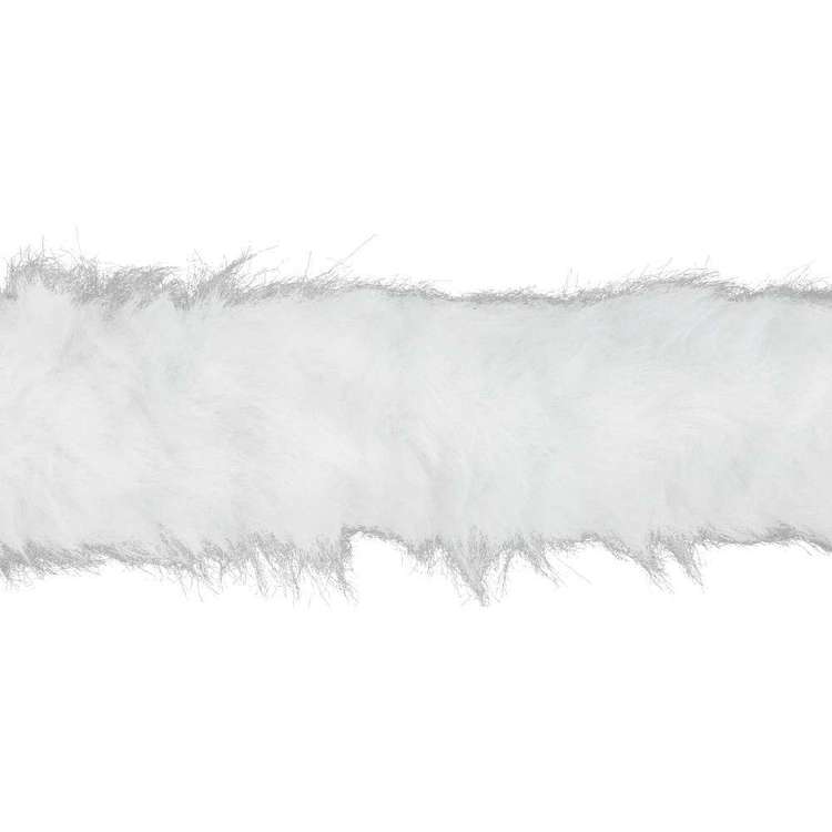 Simplicity Plain Faux Fur White 50 mm