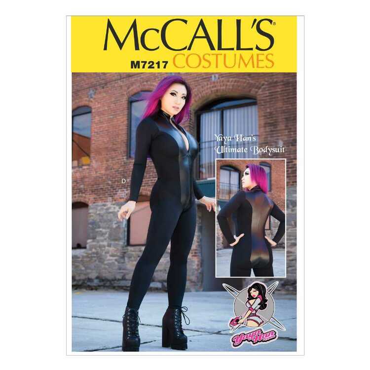McCall's Sewing Pattern M7217 Misses' Zippered Bodysuit White