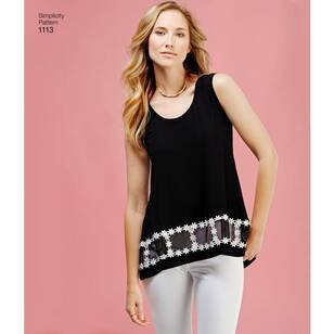 Simplicity Pattern 1113 Misses' Easy-To-Sew Knit Tops All Sizes