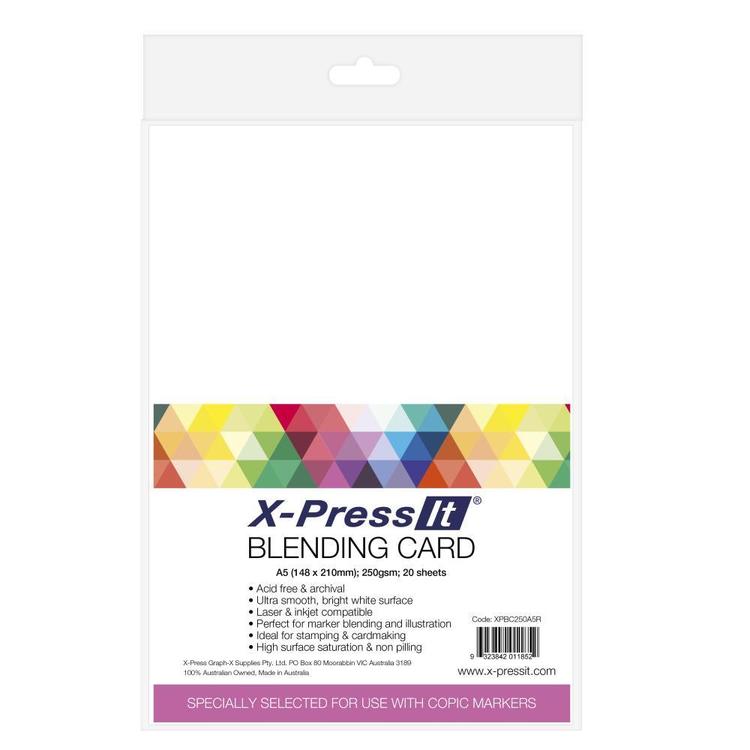 X-Press It Blending A5 Card White A5