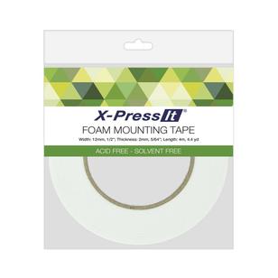 X-Press It Double-Sided Tape Foam White 12 mm