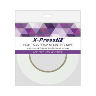 X-Press It 4 m High Tack Foam Tape White 12 mm