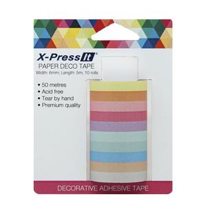 X-Press It 5 m Paper Deco Tape Multicoloured 6 mm