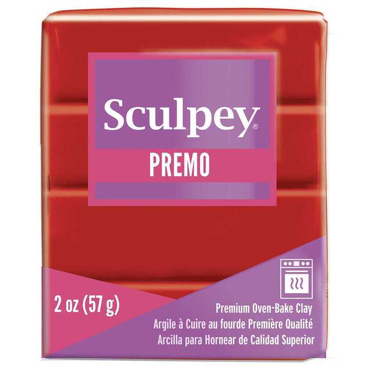 Sculpey Premo Oven Bake Clay Cadmium Red 56 g