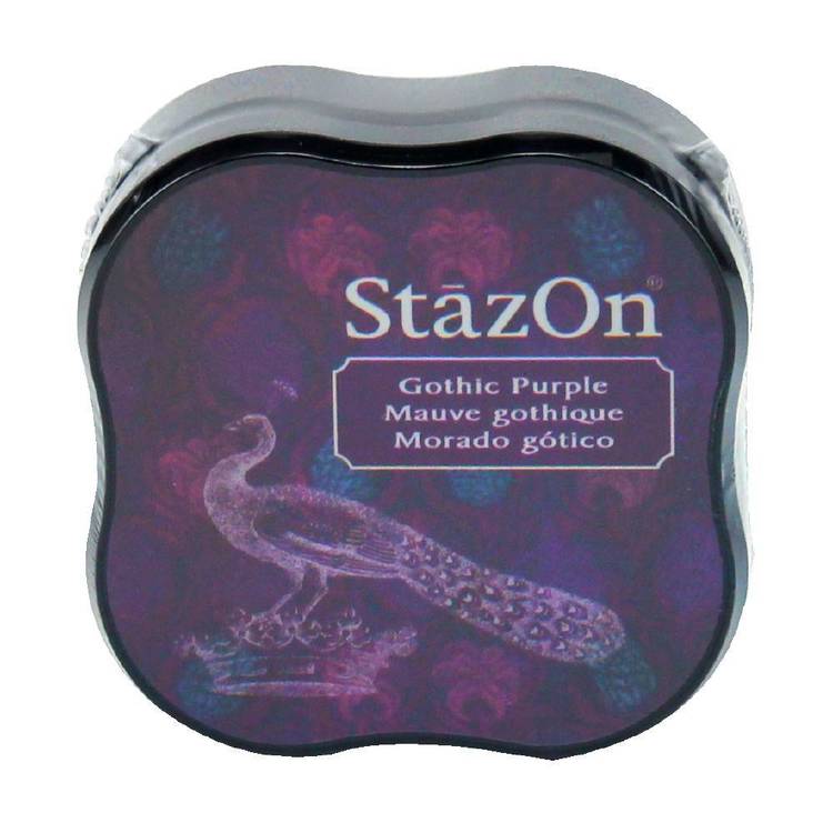 Stazon Solvent Midi Ink Pad in Jet Black Tsukineko NEW Hong Kong Stazon Solvent Midi Ink Pad in Jet Black Tsukineko NEW Hong Kong