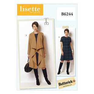 Butterick Pattern B6244 Misses' & Women's Coat & Dress
