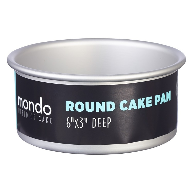 Mondo Pro Round Cake Pan Silver 6 in